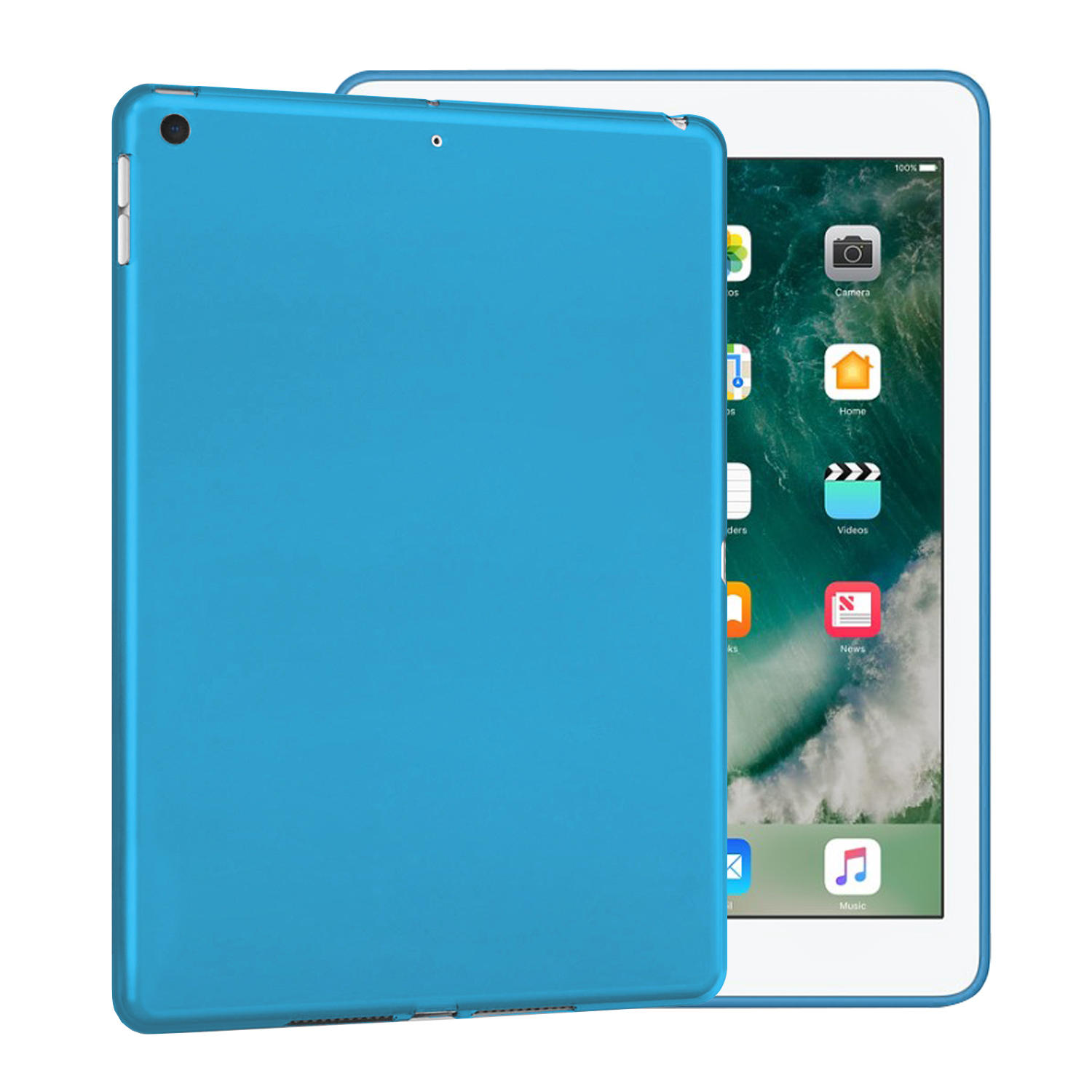 Apple iPad 10 2 7 Nesil Kılıf CaseUp Colored Silicone Mavi